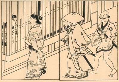 Kurtisaner, 1661, 1924. av Hishikawa Moronobu