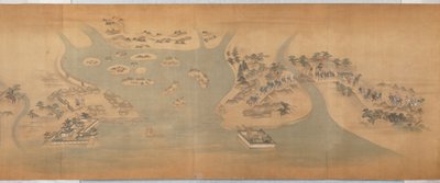 Tōkaidō-bildrulle av Hishikawa Moronobu