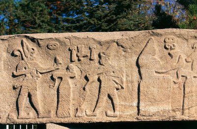 Basrelief från Kultepe (Kanesh), Kappadokien, Turkiet, hettitiska civilisationen, 3:e årtusendet f.Kr. av Hittite