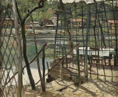 Landskap från Meudon, Frankrike, 1884 av Hjalmer Eilif Emanuel Peterssen