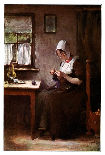 Stickande fiskare, 1901. av Hobbe Smith