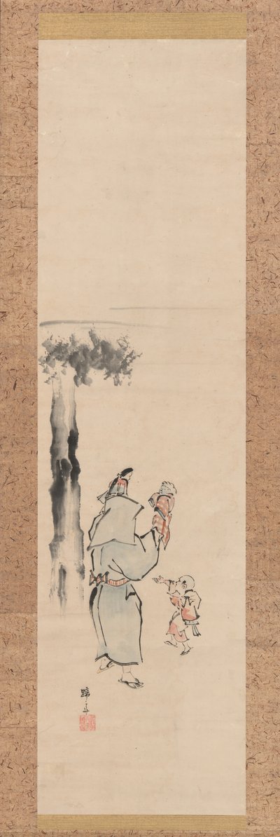 Dockspelare, 1800-talet. av Hokuba