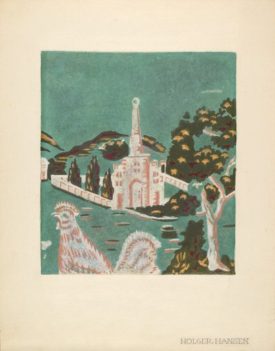 Bandbox-detalj, c. 1940. av Holger Hansen