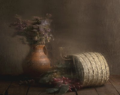 Rustika druvor och blommor av Homeira moazami