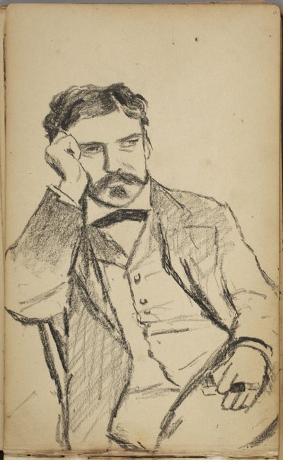 Porträtt av en man av Homer Dodge Martin