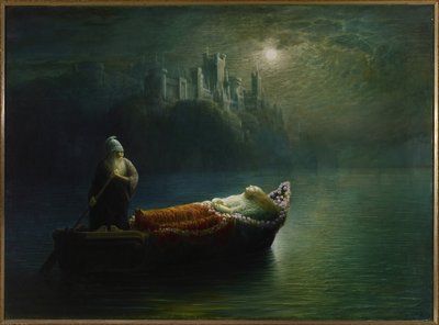 Elaines död, 1877 av Homer Watson