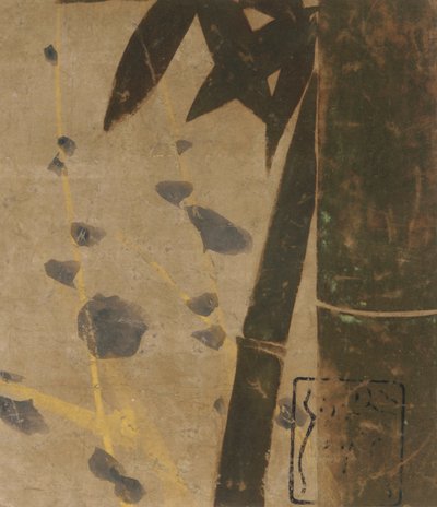 Plommon och bambu, Edo-period, sent 1500-tidigt 1600-tal. av Hon