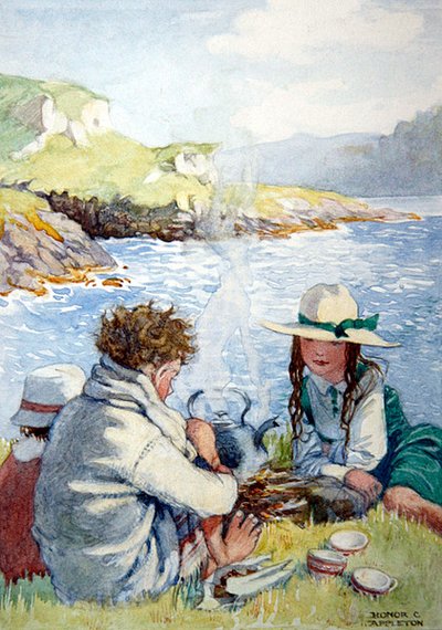 Sommar (akvarell på papper) av Honor Charlotte Appleton