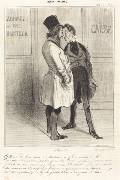 (Robert) Nåväl! min kära chef... av Honoré Daumier