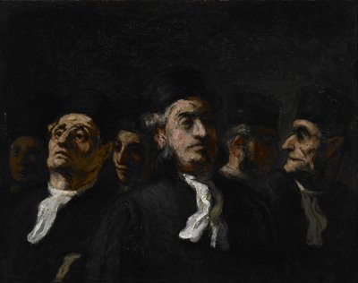 Ett möte mellan jurister av Honoré Daumier