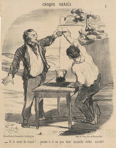 Till druvans hälsa! ... av Honoré Daumier