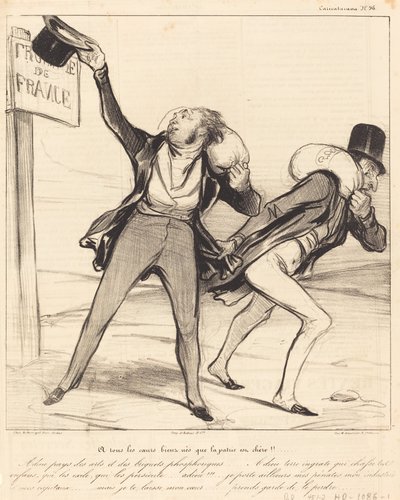 Till alla välfödda hjärtan är hemlandet kärt!!! av Honoré Daumier