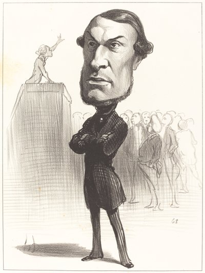 Achille Fould av Honoré Daumier
