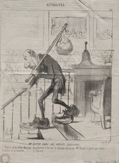 Aktualiteter (nr 128): Herr Dupin i sina små skor av Honoré Daumier
