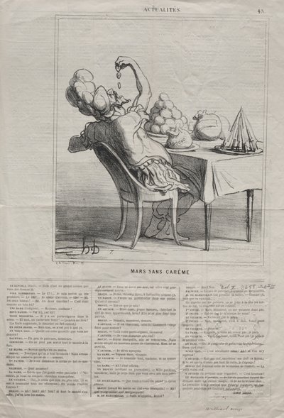 Aktualiteter (nr 43): Mars utan fastan av Honoré Daumier