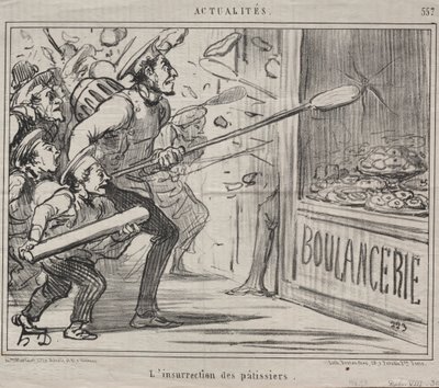 Aktualiteter (nr 557): Konditorernas uppror av Honoré Daumier