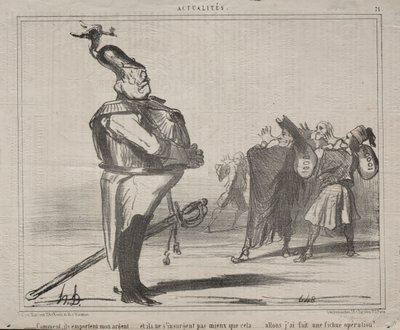 Aktualitet nr 71: Varför tar de bort mina pengar..., 1854. av Honoré Daumier