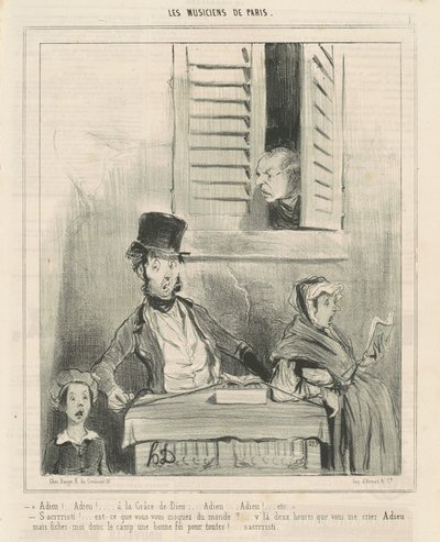 Adjö! ... På Guds nåd ... av Honoré Daumier