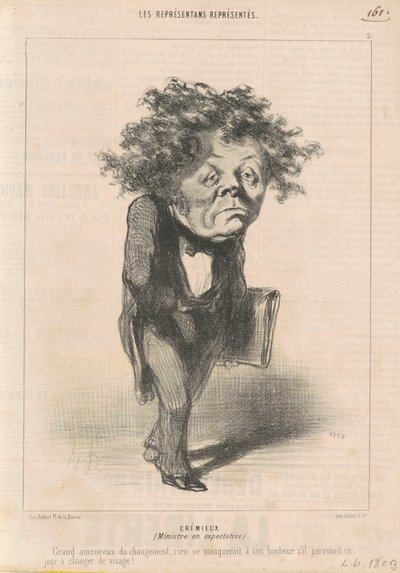 Adolphe Cremieux av Honoré Daumier