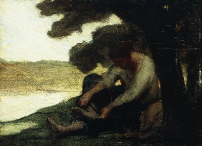 Efter simningen; Apres le Bain, ca 1846 av Honoré Daumier