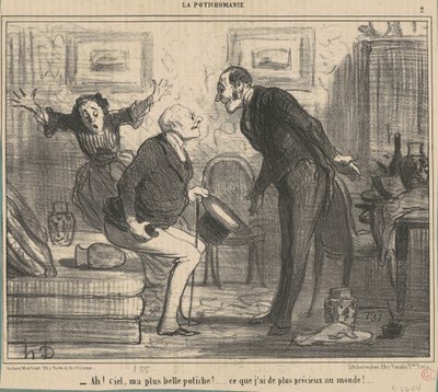 Ah! Himmel, min finaste potiche! ... av Honoré Daumier