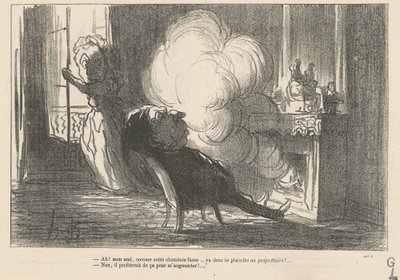 Ah! ... När den här skorstenen ryker ... av Honoré Daumier