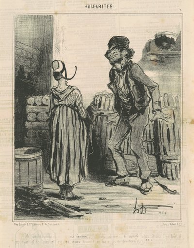 Ah! Fouchtra! ... Min fru ... av Honoré Daumier