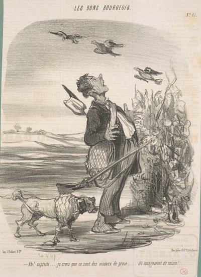 Ah! ... jag tror att de är rovfåglar ... av Honoré Daumier