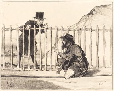 Ah! Tja... konvojen... kan smickra sig själv för att undkomma den... av Honoré Daumier