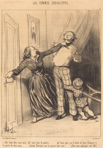 Ah! du är min man, ah! du är mästaren... av Honoré Daumier
