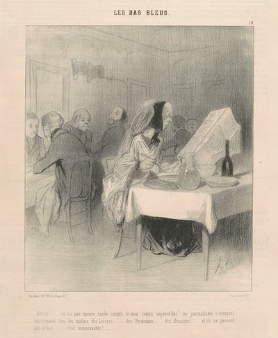 Nu går vi! ... Vi har ännu inte rapporterat om min roman ... av Honoré Daumier