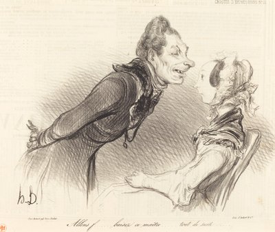 Kom igen... fan den här mästaren... just nu... av Honoré Daumier