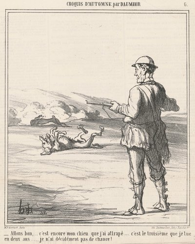 Kom igen...det är min hund igen... av Honoré Daumier