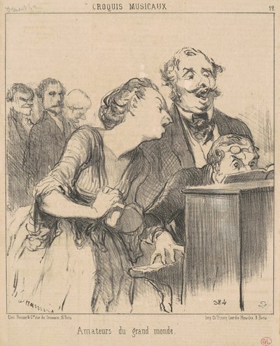 Stora världsälskare av Honoré Daumier