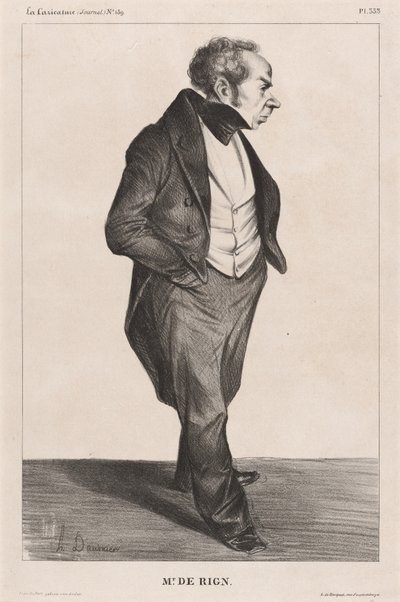 Amiral de Rigny av Honoré Daumier