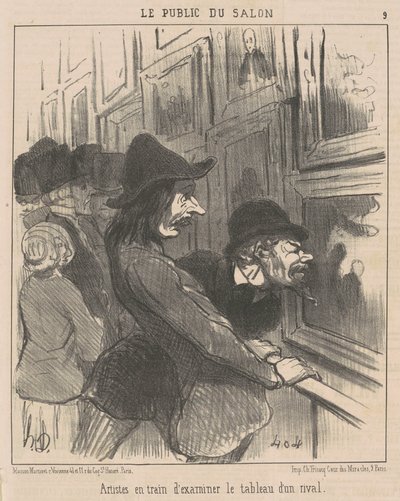 Konstnärer undersöker... av Honoré Daumier