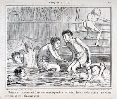 Konstverk av Honore Daumier (1808-1879) Charivari härstammar från 1858: Serie CRUQUIS D