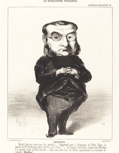 Ath. L. Charles Coquerel av Honoré Daumier