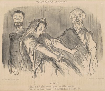 Athalia av Honoré Daumier