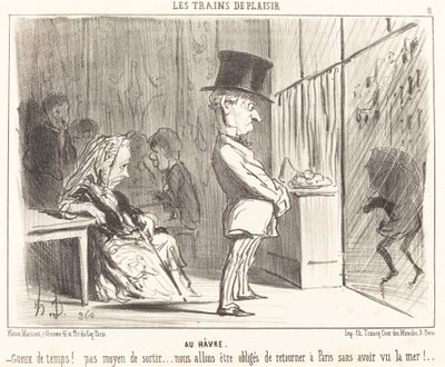Till hamnen av Honoré Daumier