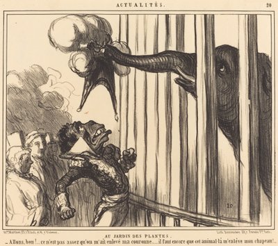 I Jardin des Plantes av Honoré Daumier