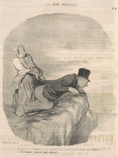 I himlens namn ser Theodore inte ut... av Honoré Daumier