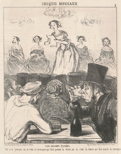 Till Champs Elysees av Honoré Daumier