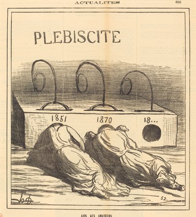 Meddelande till amatörer av Honoré Daumier