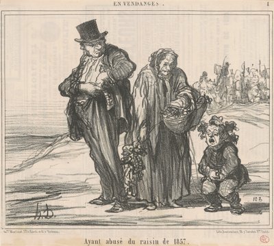 Efter att ha missbrukat 1857 års druva av Honoré Daumier