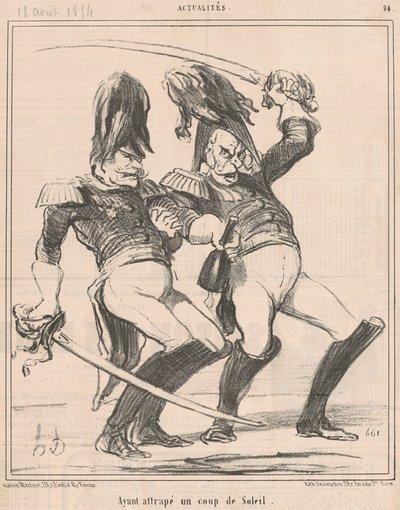 Efter att ha blivit solbränd av Honoré Daumier
