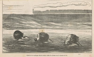 Efter att ha haft den fåfänga tanken att vilja... av Honoré Daumier