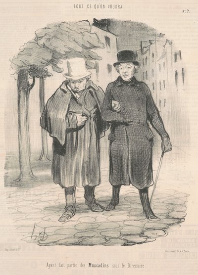 Efter att ha varit en del av muscadinerna under styrelsen av Honoré Daumier