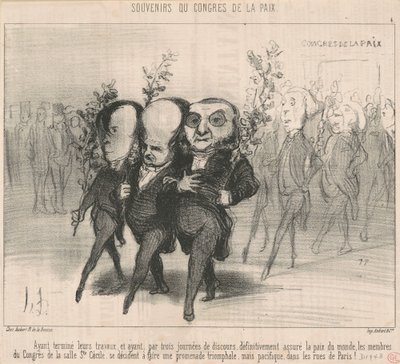 Efter att ha avslutat sitt arbete... av Honoré Daumier