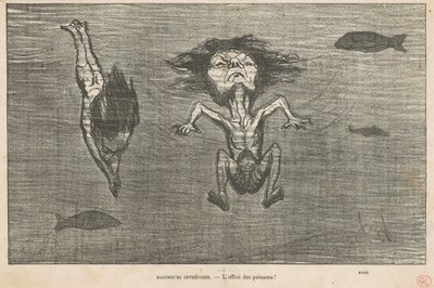 Orädda badgäster av Honoré Daumier